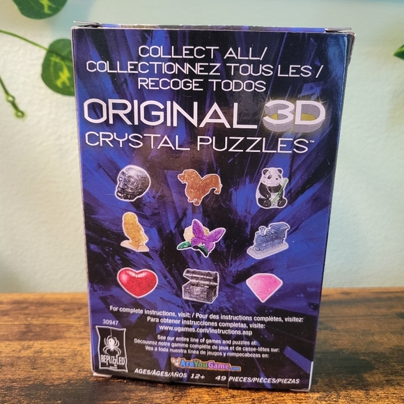Original 3D Crystal Puzzle Cat & Kitten Level 2 Complete Adult Toy - Picture 5 of 5